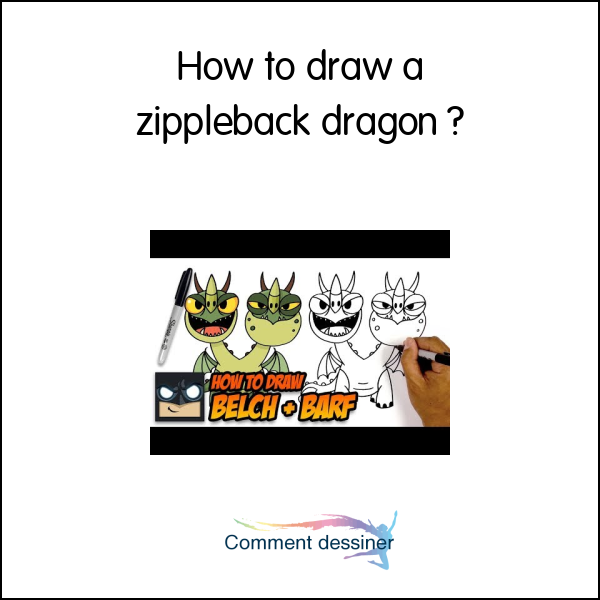 How to draw a zippleback dragon